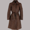 Long Breasted Length Leather Coat Best For Women