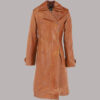 Breasted Leather Trench Coat
