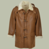 Embracing Timeless Elegance: Best Magnus Sheepskin Duffle Jacket in Tan TLMMJ-010