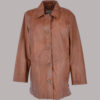 Captivating Elegance: Best Cognacapp Fiona Leather Coat For Women TLMWJ-009