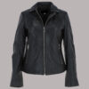 Zoey Biker Leather Jacket: Iconic Elegance in Genuine Leather