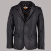 Vito Two Button Leather Blazer: Redefining Elegance and Modern Style